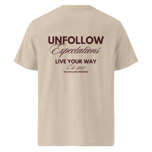 ITALIC TEE | BROWN LOGO