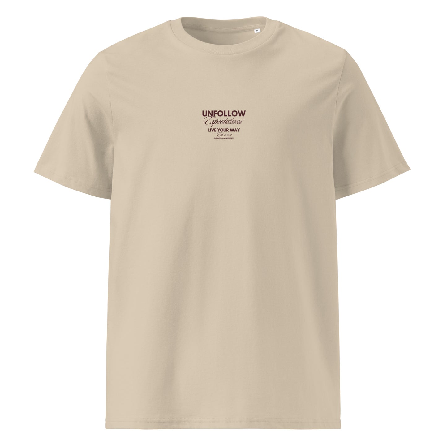 ITALIC TEE | BROWN LOGO